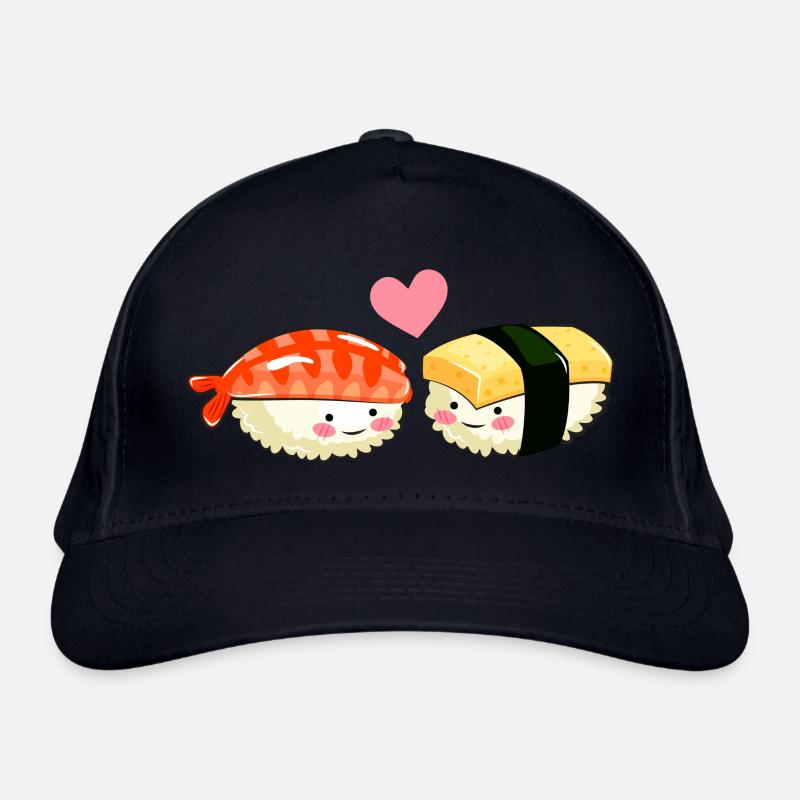 Sushi Kawaii - Organic Baseball Cap - navy