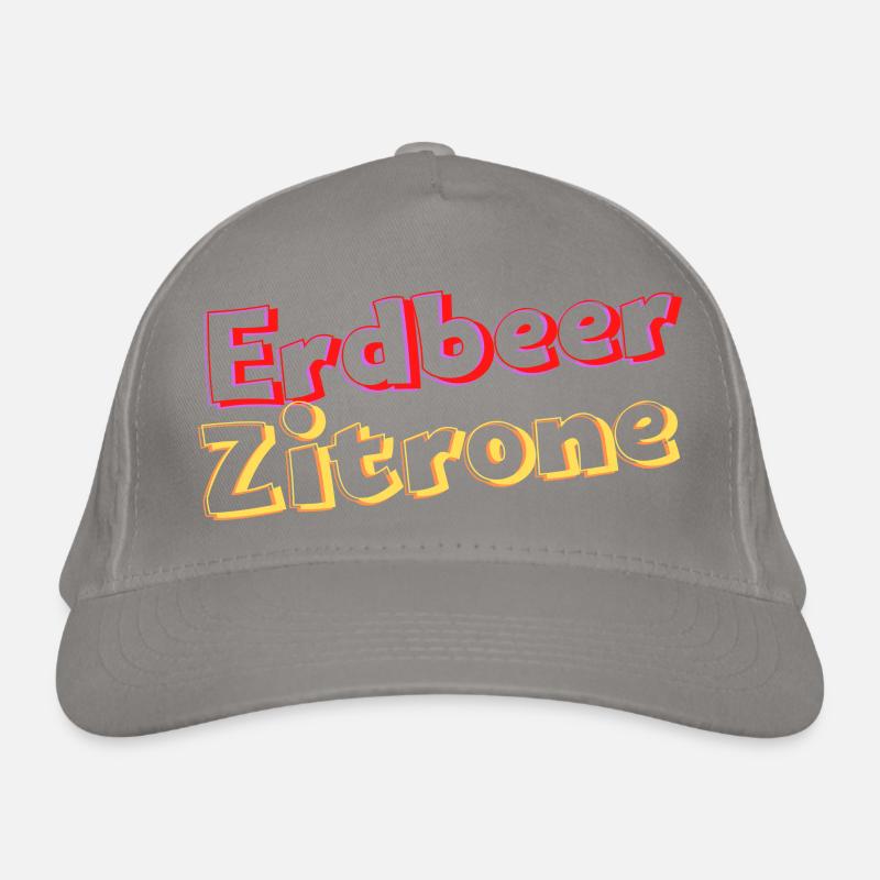 ErdbeerZitrone Bio-Baseballkappe