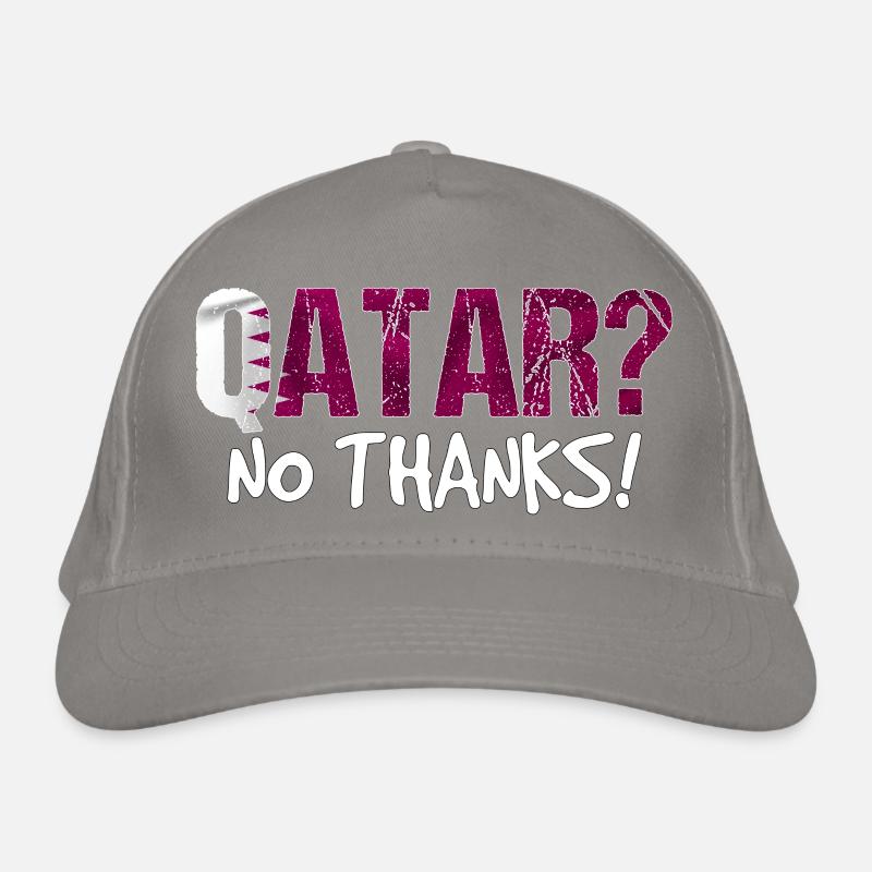 Cadeau du drapeau de boycott du Qatar Casquette classique bio