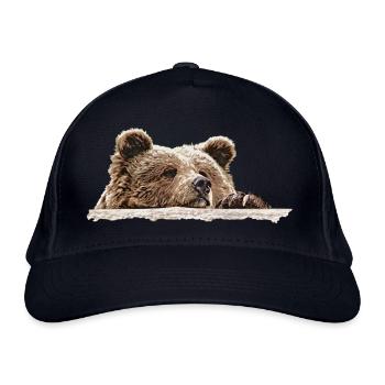 Isa Thinker's Pose - Organic Baseball Cap - navy - Front