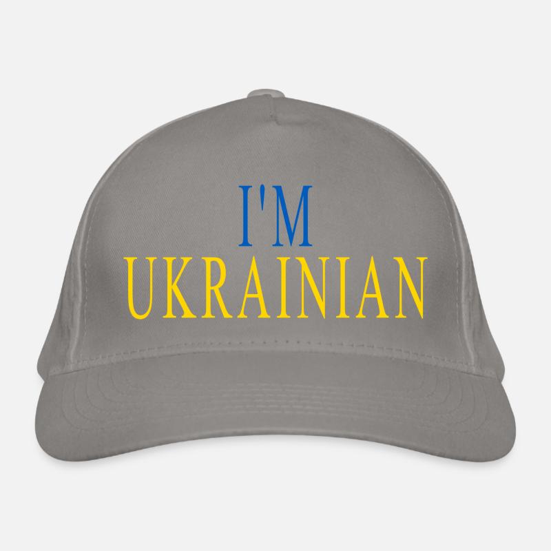 Ich bin Ukrainer - blau, gelb Bio-Baseballkappe