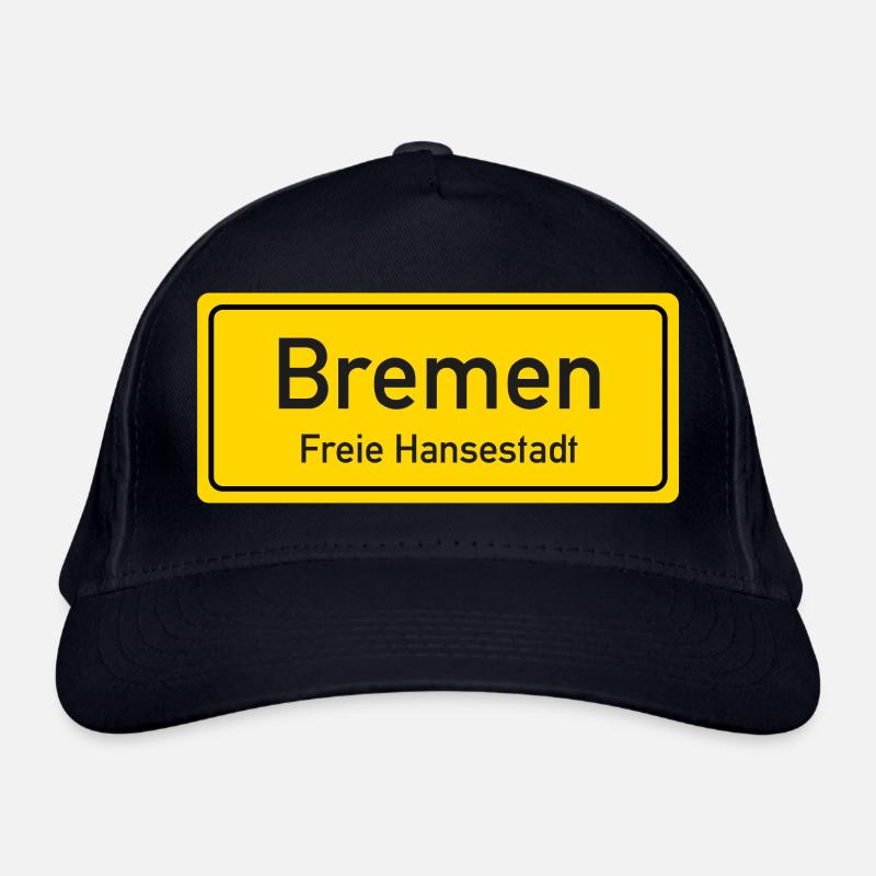 Bremen place name sign Germany Organic Baseball Cap