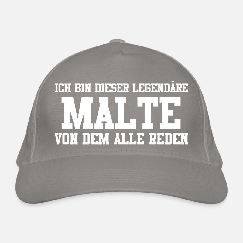 Malte Name Design Bio-Baseballkappe