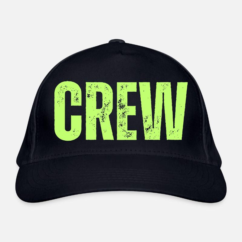 Crew Typography Green Organic Baseball Cap