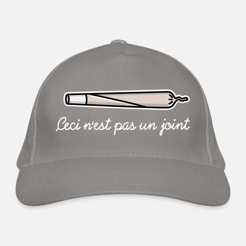 Kiffer Cannabis THC Ceci n'est pas un joint / pipe Bio-Baseballkappe