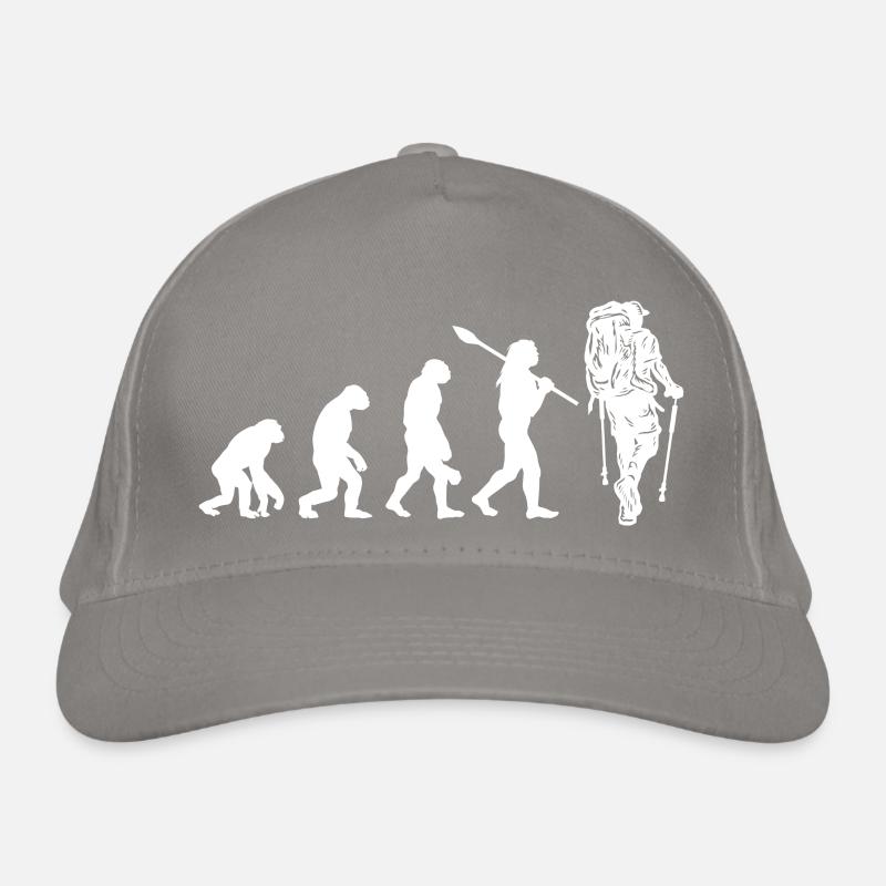 Evolution Graphic Hiking Hike Trekking Mountaineer Bio-Baseballkappe