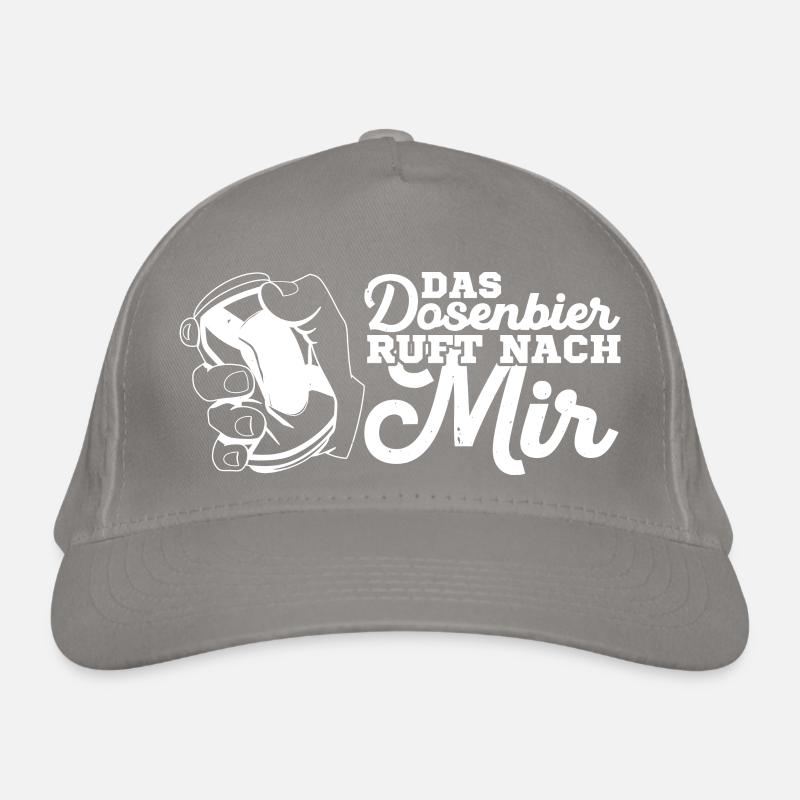Bier Alkohol Saufen Bierathlet Dosenbier Spruch Bio-Baseballkappe
