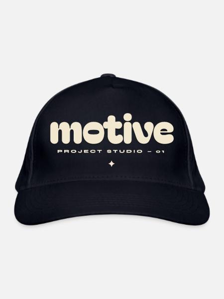 Motivlogo - Bio-Baseballkappe - Navy