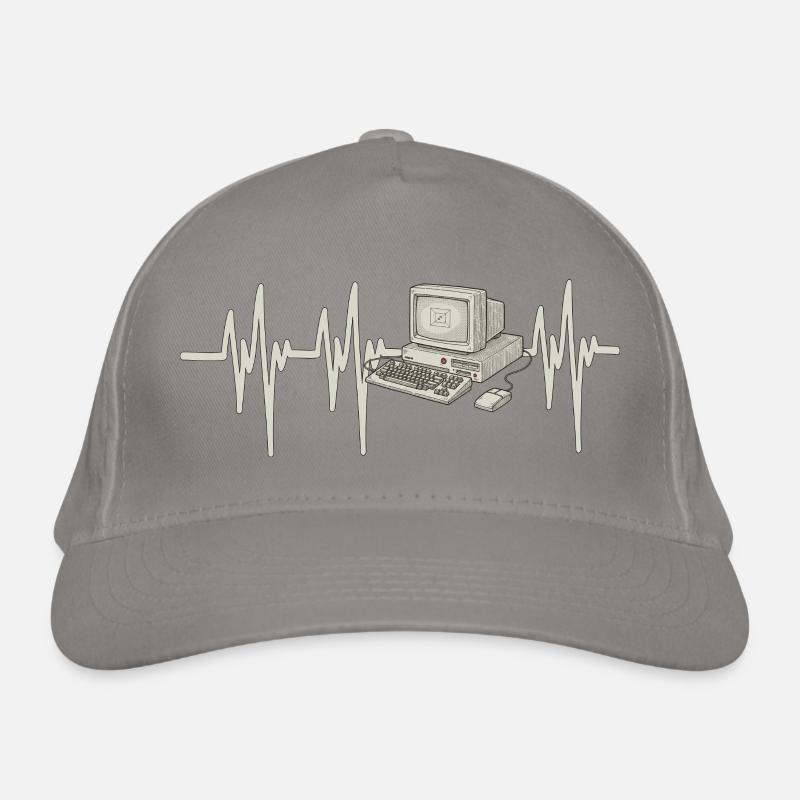 Heartbeat Computer Organic Baseball Cap