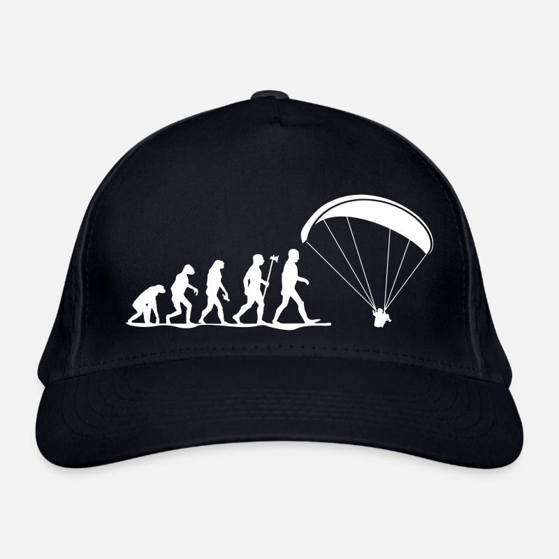 evolution paragliding gleitschirmfliegen - Bio-Baseballkappe - Navy