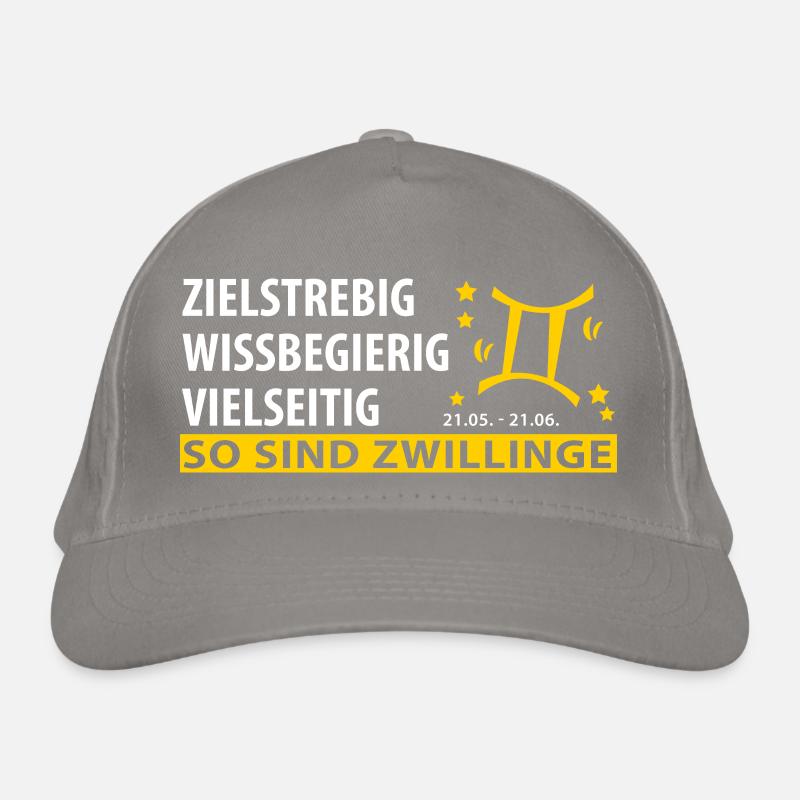 Sternzeichen Zwilling - Eigenschaften Bio-Baseballkappe