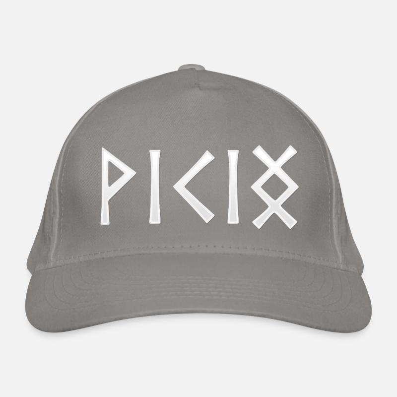 Viking - in runic script Organic Baseball Cap