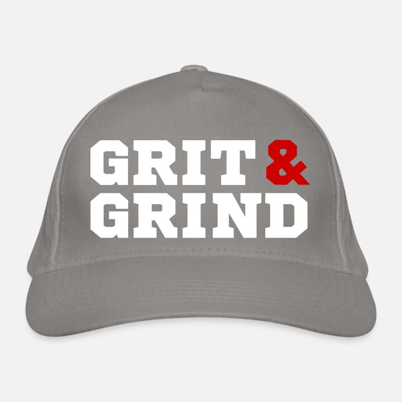 Grit and Grind (white/red) Bio-Baseballkappe