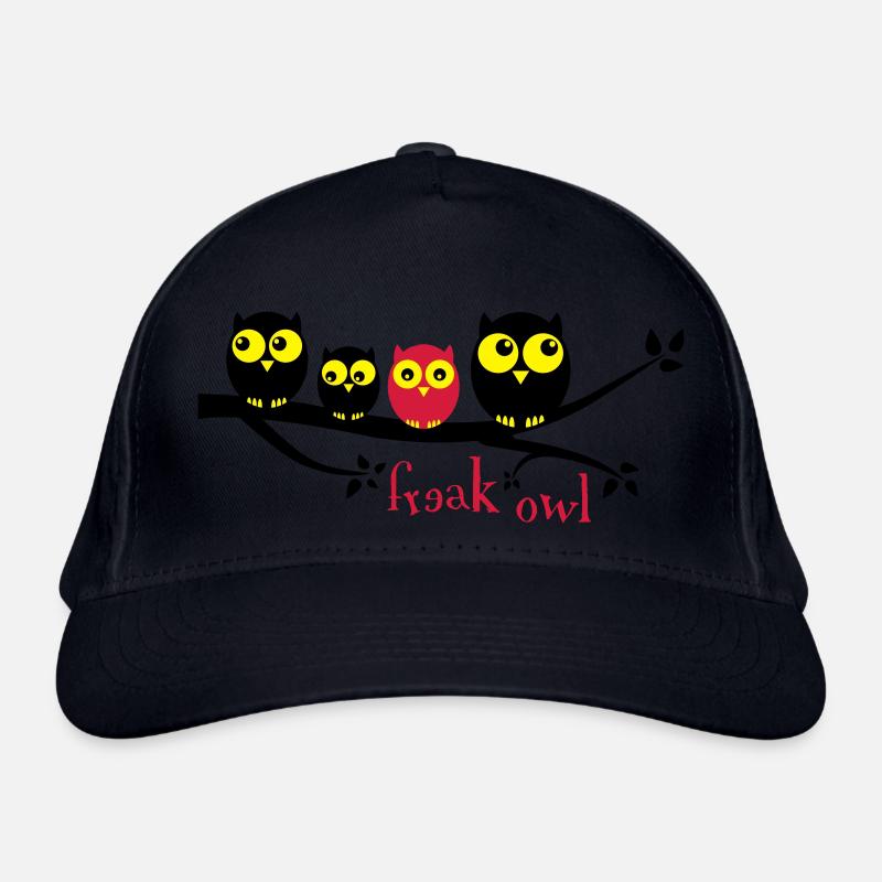 Freak Owl 3 Farbig Bio-Baseballkappe
