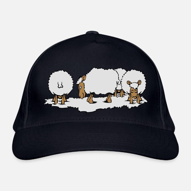 SCHAF Herde Bio-Baseballkappe