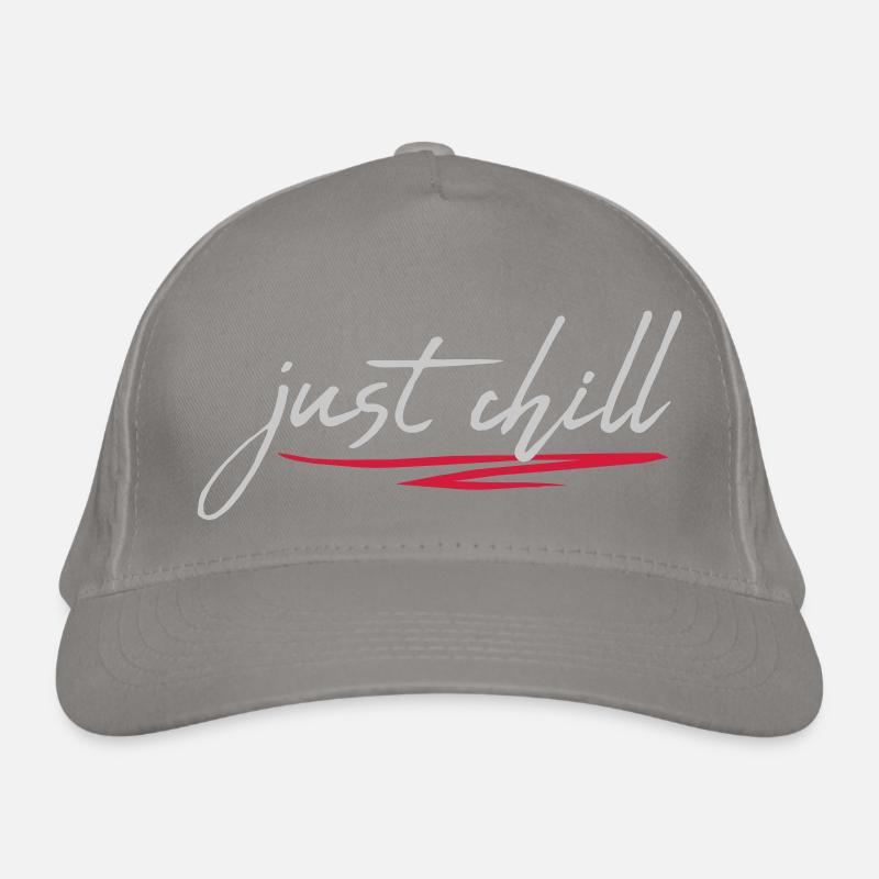 Just Chill Text Logo Casquette classique bio