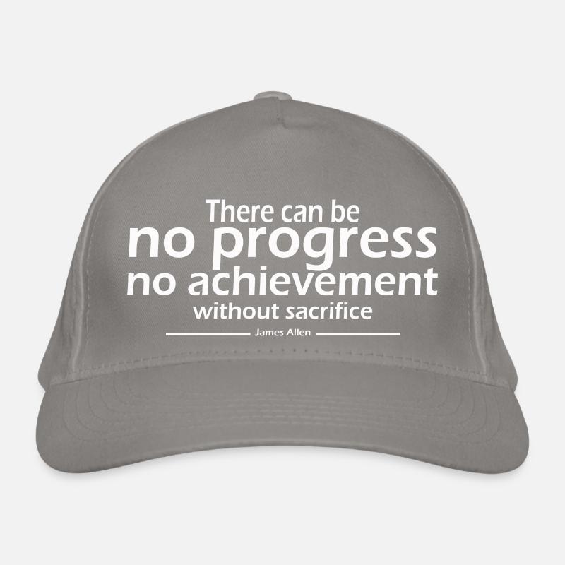There can be no progress no achievement Organic Baseball Cap