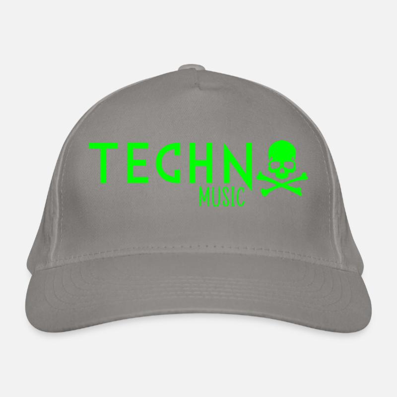 techno music Organic Baseball Cap