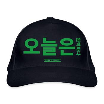 Korean - Organic Baseball Cap - navy - Front