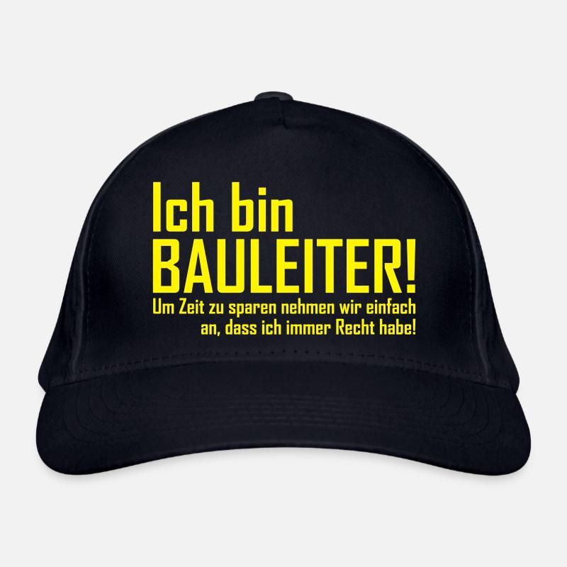 ich bin bauleiter Bio-Baseballkappe