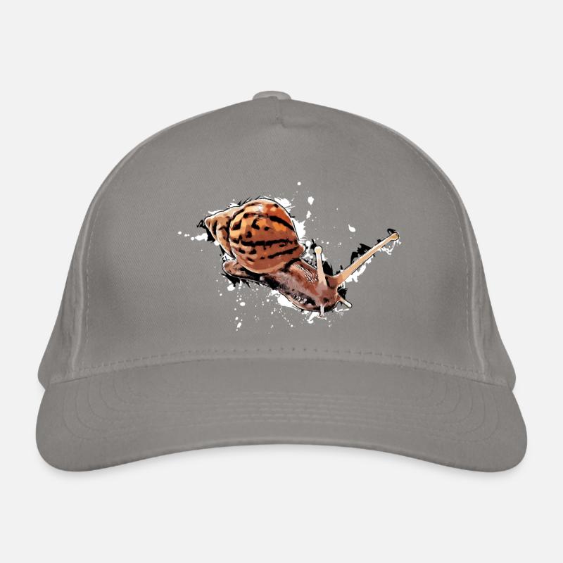 snail with dots Bio-Baseballkappe