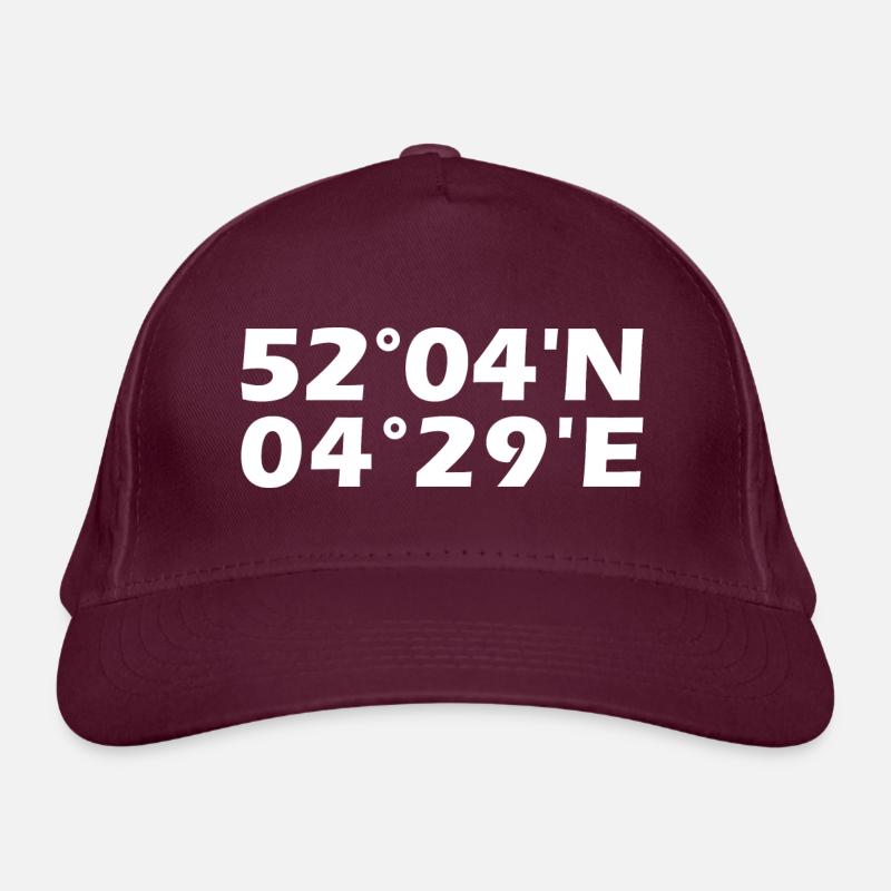 Zoetermeer coordinates Organic Baseball Cap