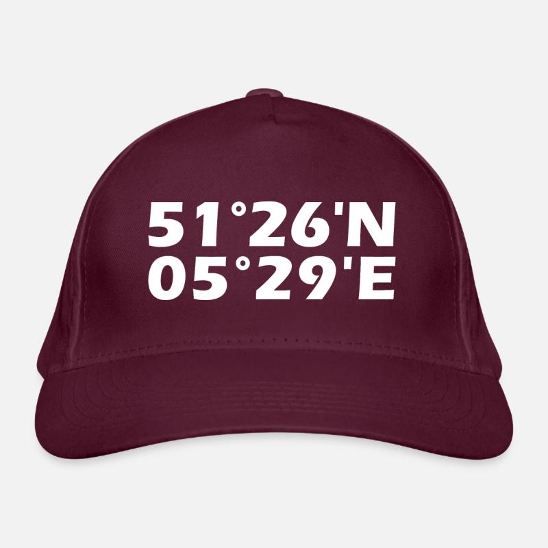 Eindhoven coordinates Organic Baseball Cap