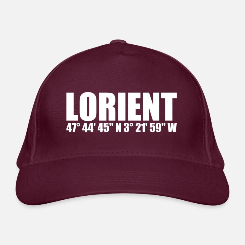 Lorient coordinates Organic Baseball Cap