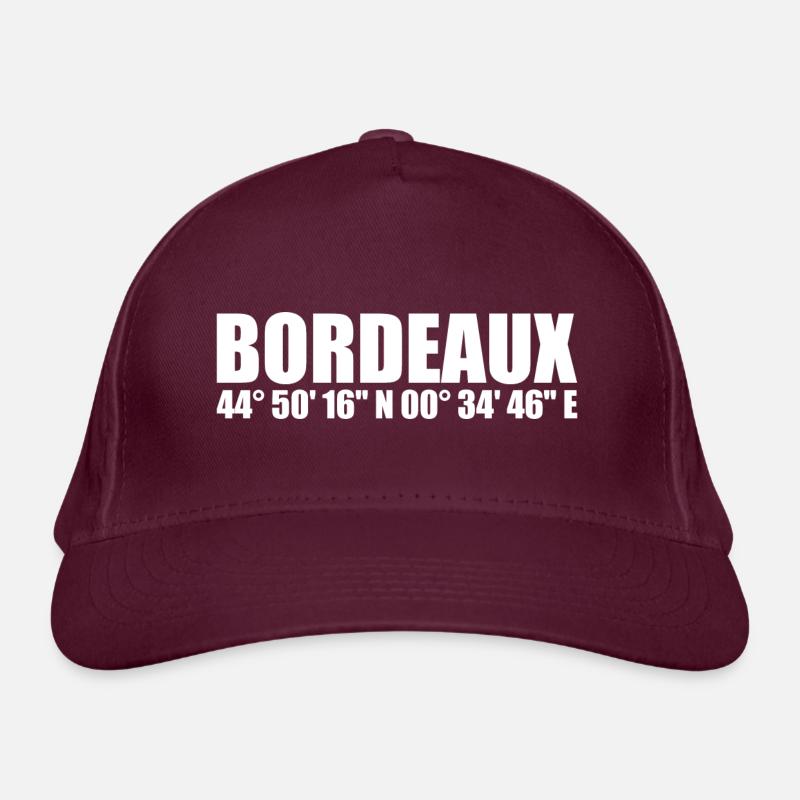Bordeaux coordinates Organic Baseball Cap
