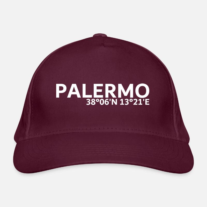 Palermo coordinates Organic Baseball Cap