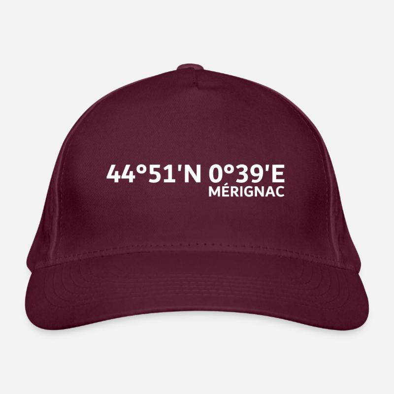 Mérignac Coordinates Organic Baseball Cap