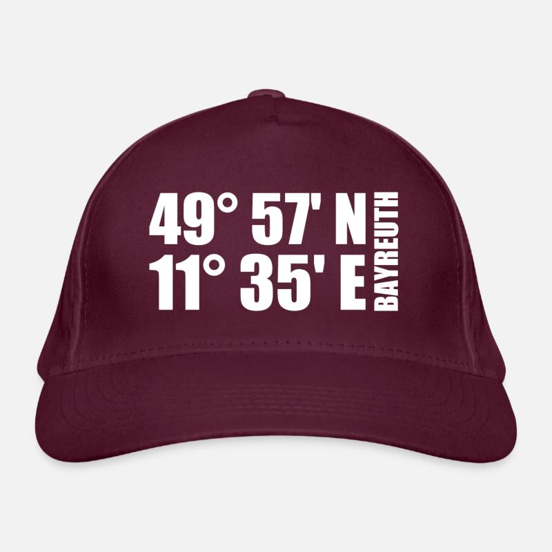 Bayreuth coordinates Organic Baseball Cap