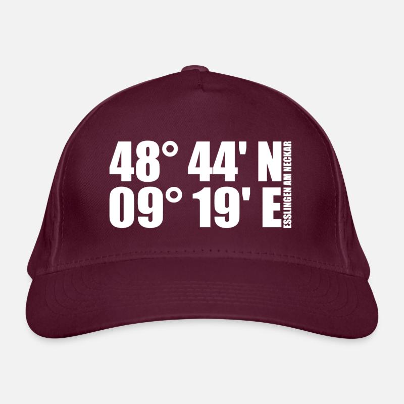 Coordonnées d’Esslingen am Neckar Casquette classique bio
