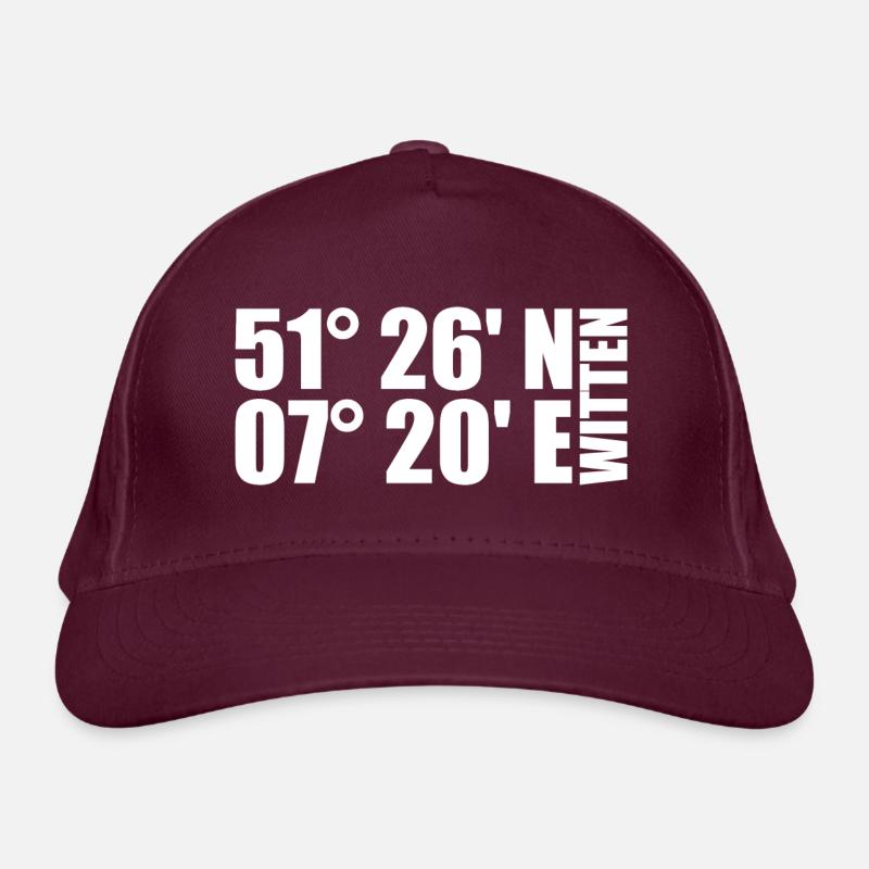 Witten coordinates Organic Baseball Cap