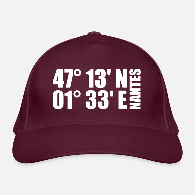 Nantes Coordinates Organic Baseball Cap