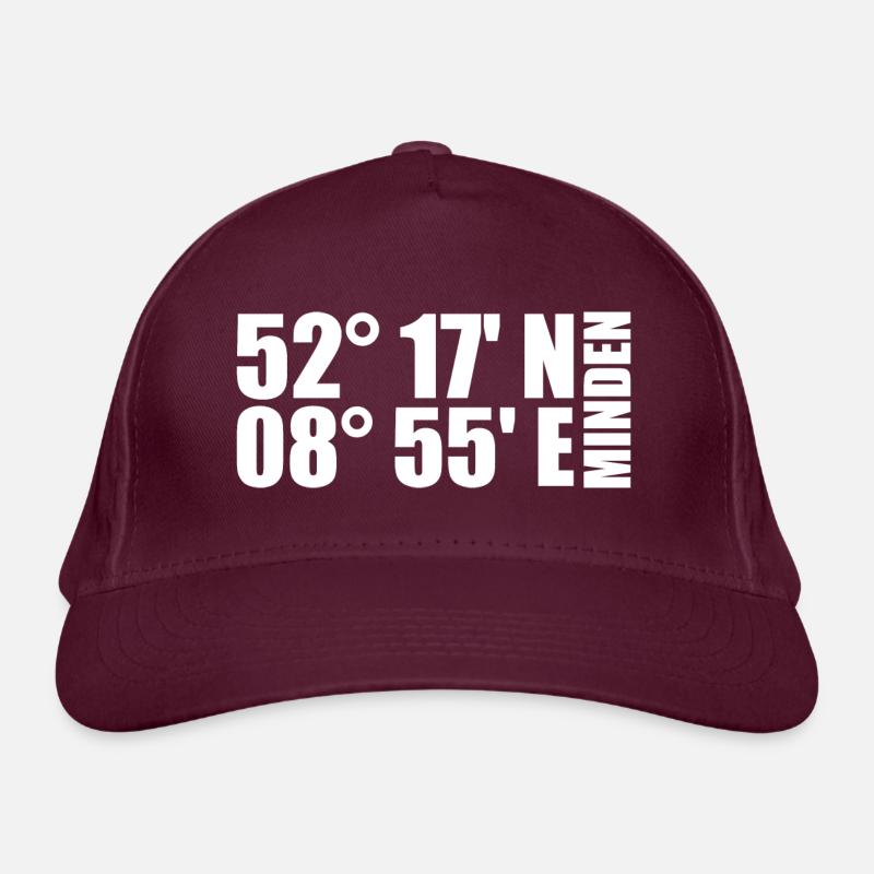 Minden coordinates Organic Baseball Cap