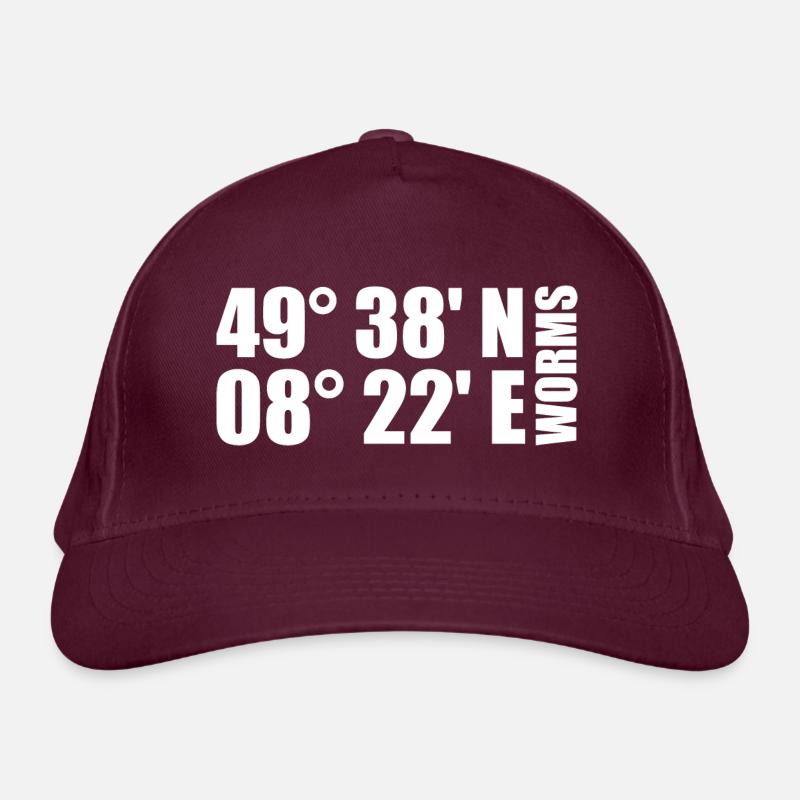Coordonnées des vers Casquette classique bio