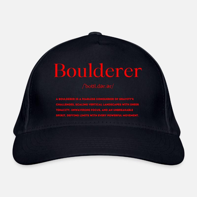 Boulderer Definition Organic Baseball Cap