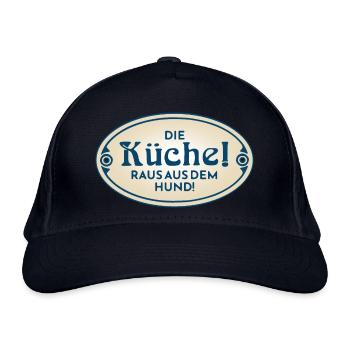 Kitchen Dog Kitchen Dog Cooking Cook Cook Antique - Organic Baseball Cap - navy - Front