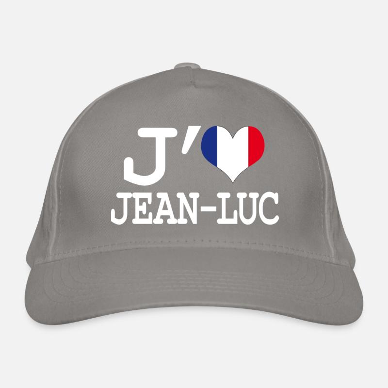 Ich liebe jean-luc Bio-Baseballkappe