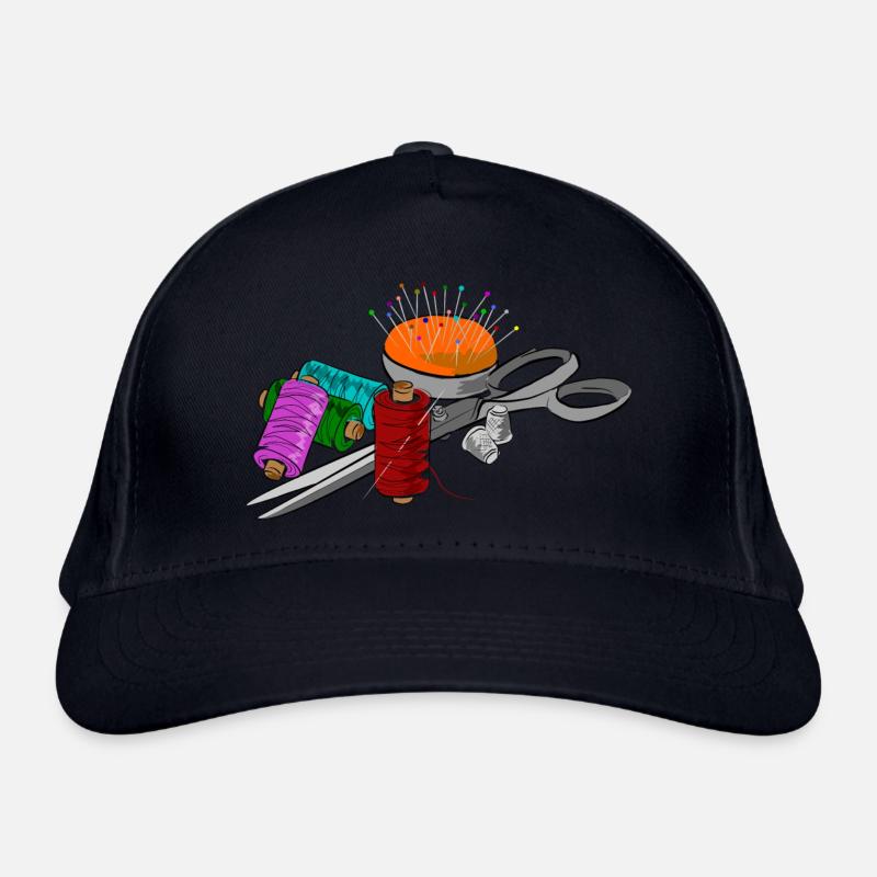 Motif tailleur avec ciseaux Casquette classique bio