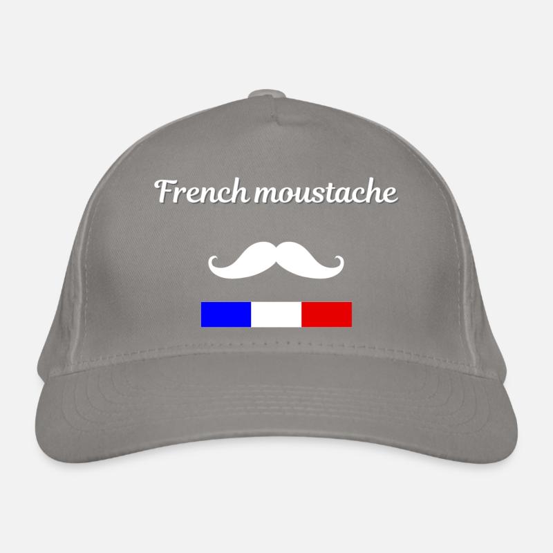 French Moustache Casquette classique bio