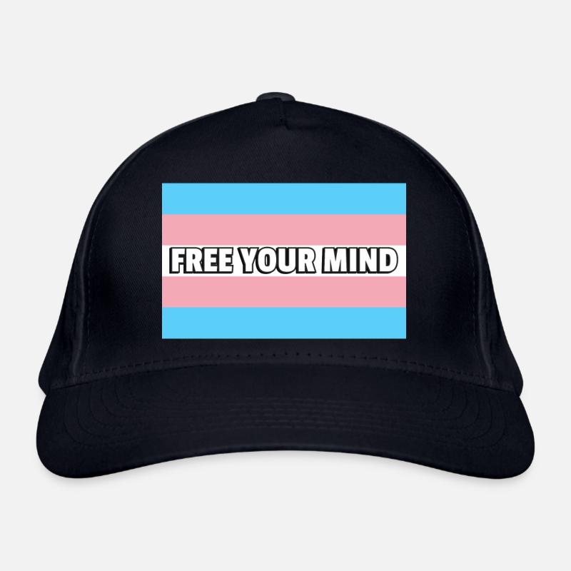 Trans Pride FREE YOUR MIND Organic Baseball Cap