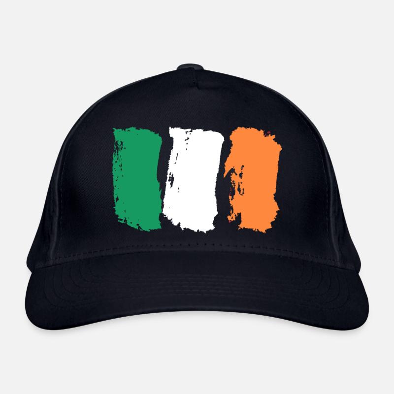 Coups de pinceau du drapeau de l’Irlande Casquette classique bio