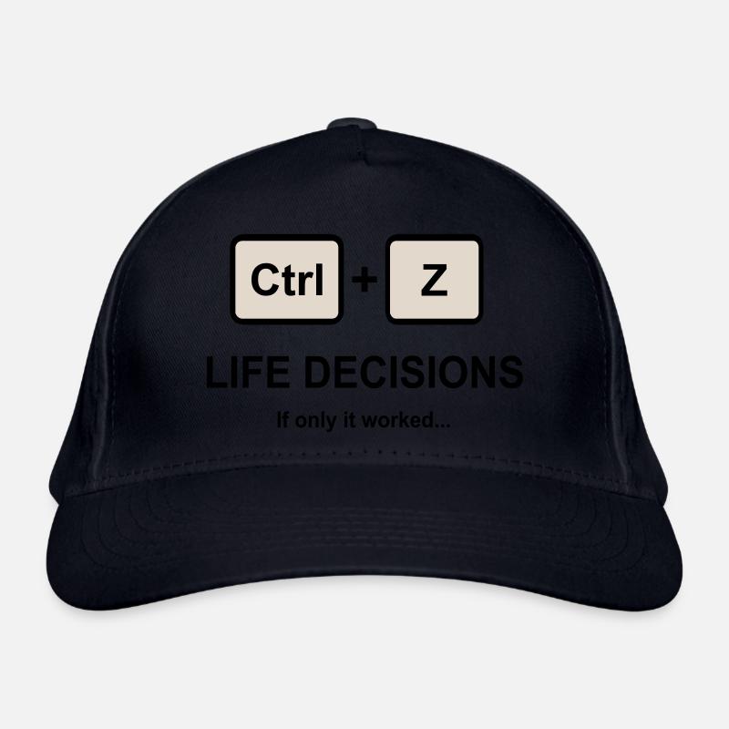 Ctrl + Z Décisions de vie Casquette classique bio