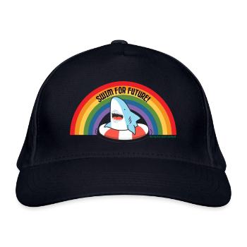 SWIM FOR FUTURE - SHARK - ANIMALS FOR FUTURE - Bio-Baseballkappe - Navy - Vorne
