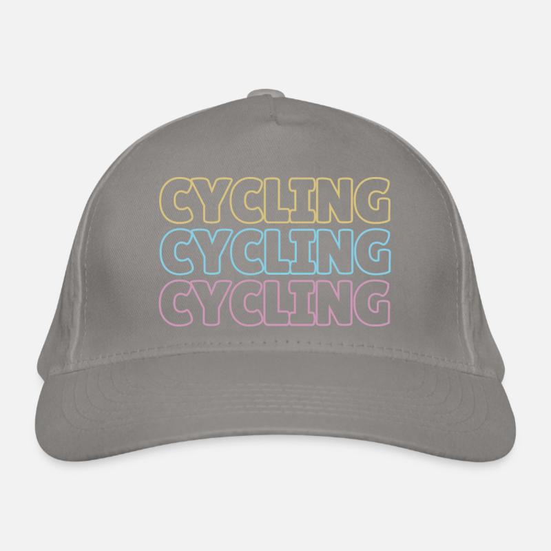 cycling graphic Organic Baseball Cap