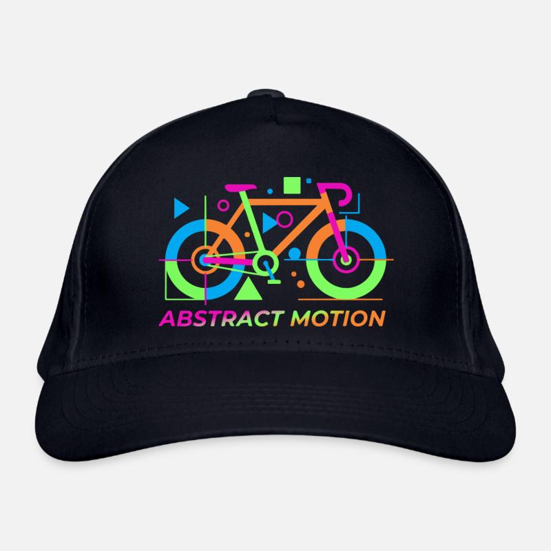 Mouvement abstrait néon du vélo Casquette classique bio