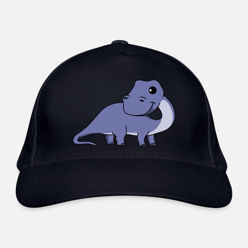 Dinosaur brontosaurus Comic Organic Baseball Cap
