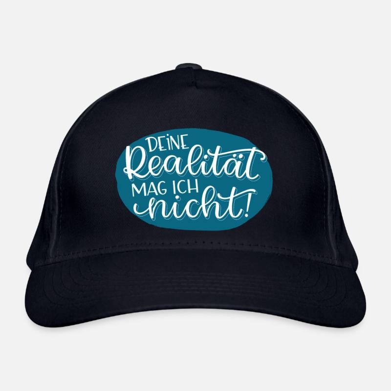 Deine Realität - Bio-Baseballkappe - Navy
